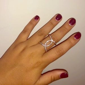 Rose gold CC ring